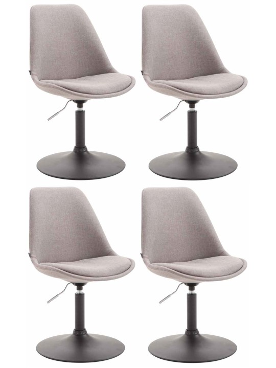 Set van 4 stoelen Maverick B stof, grijs
