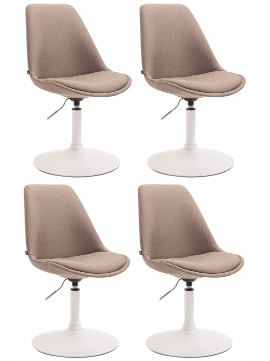 Set van 4 stoelen Maverick W stof, taupe