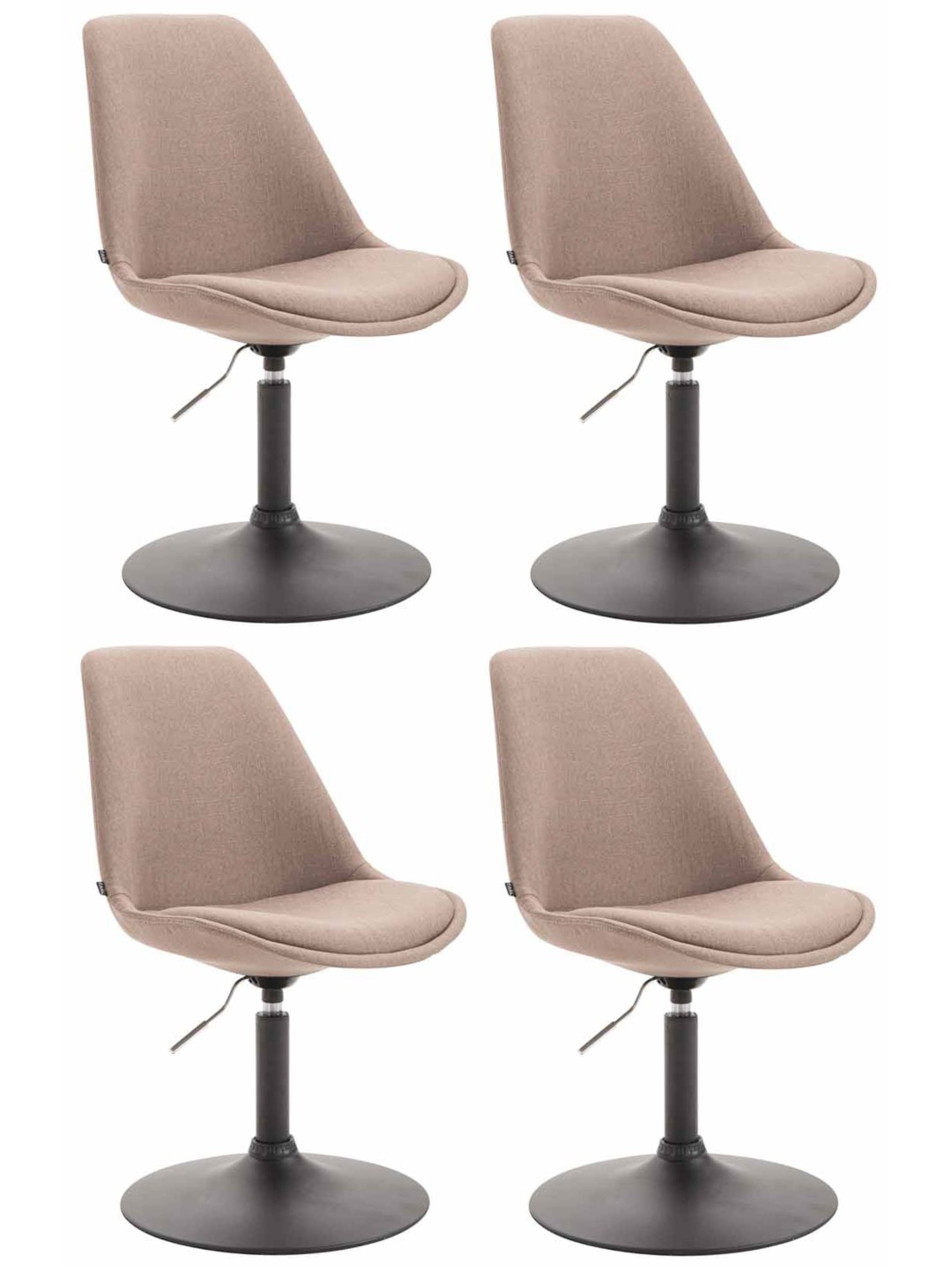 Set van 4 stoelen Maverick B stof, taupe