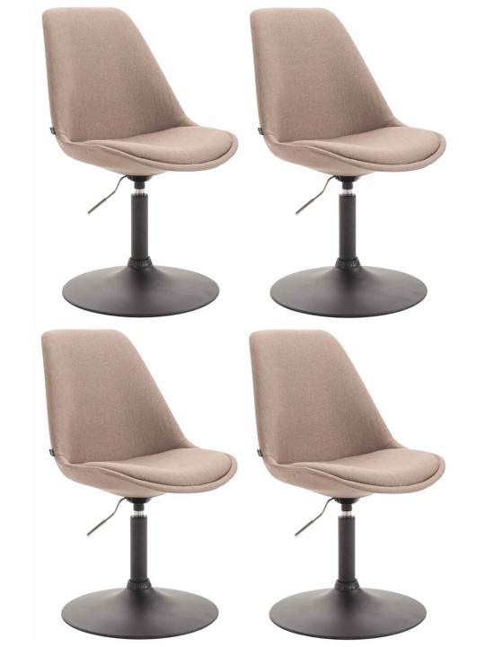 Set van 4 stoelen Maverick B stof, taupe
