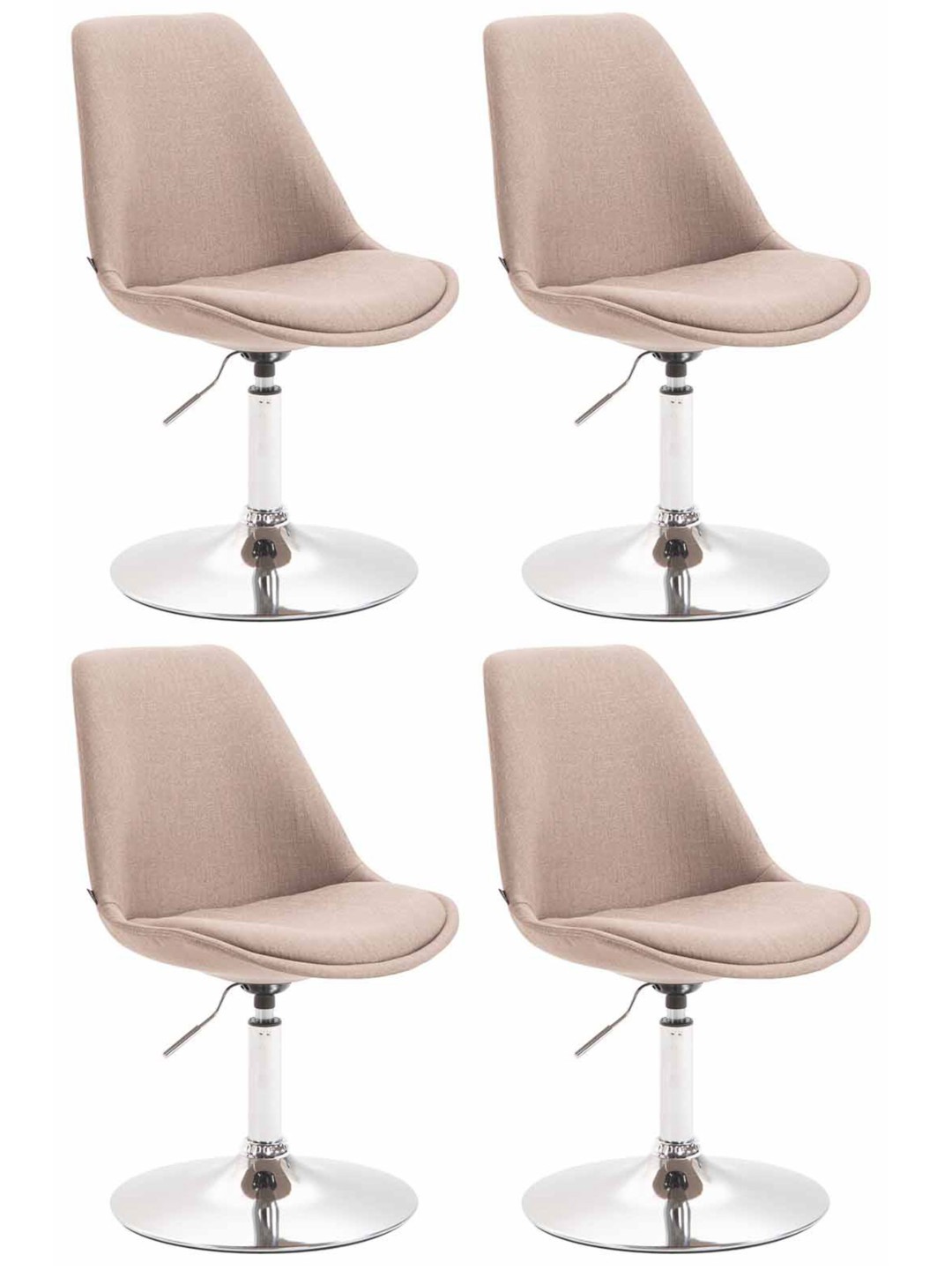 Set van 4 stoelen Maverick C stof, taupe