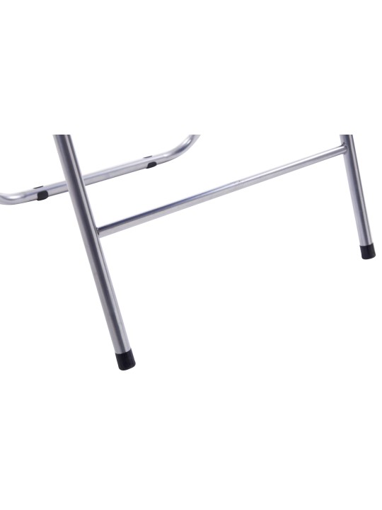 Set van 4 klapstoelen Felix, zwart/zilver