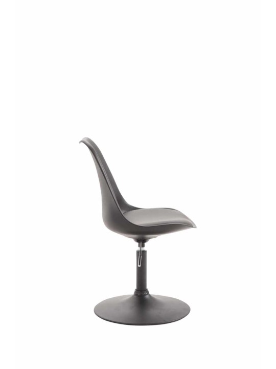 Set van 4 eetkamerstoelen Maverick B kunststof, zwart