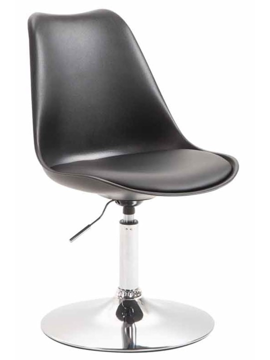 Set van 4 eetkamerstoelen Maverick C kunststof, zwart