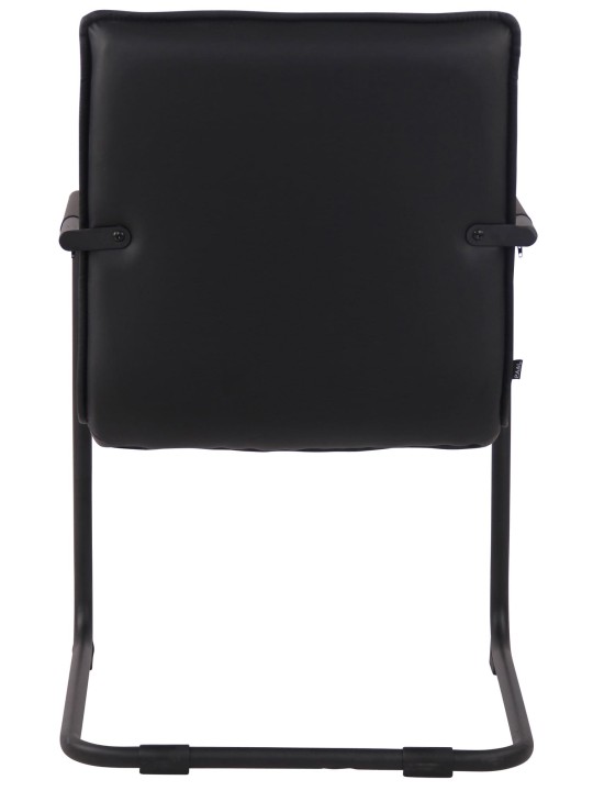 Set van 2 bezoekersstoelen Gandia kunstleer, zwart