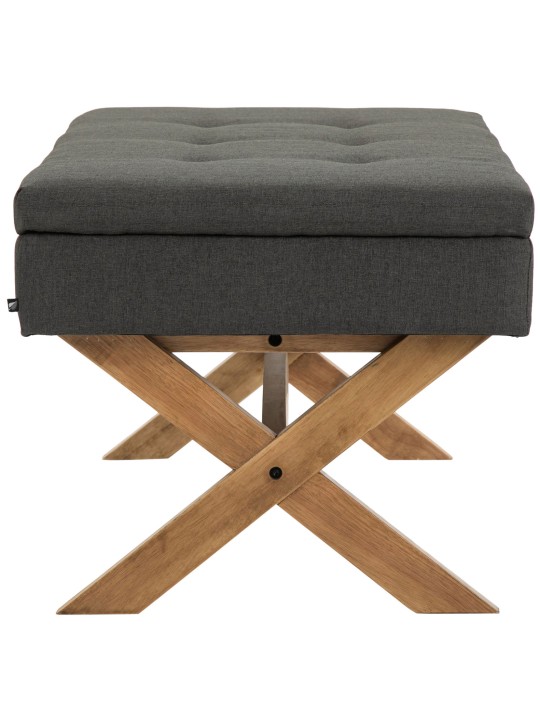 Bank Namaro stof antiek-licht, donkergrijs