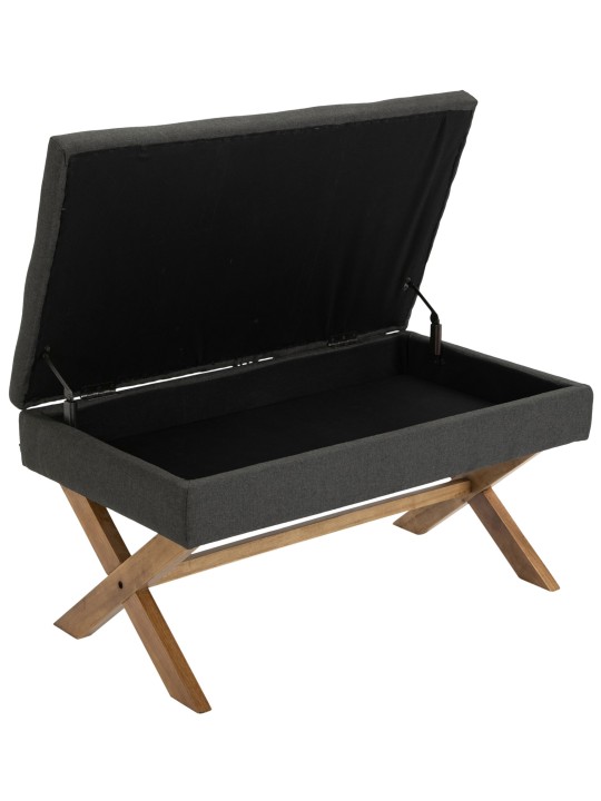 Bank Namaro stof antiek-licht, donkergrijs