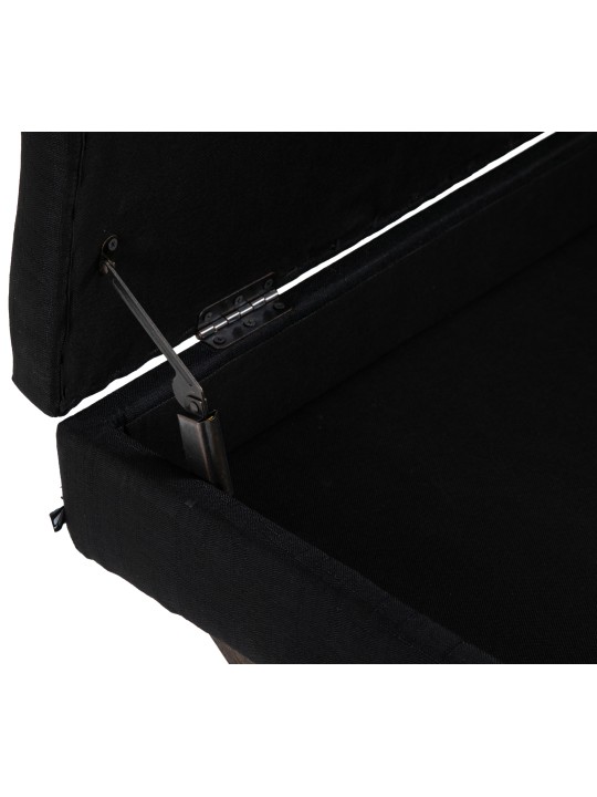 Bank Namaro stof antiek, zwart Bank Namaro stof antiek, zwart