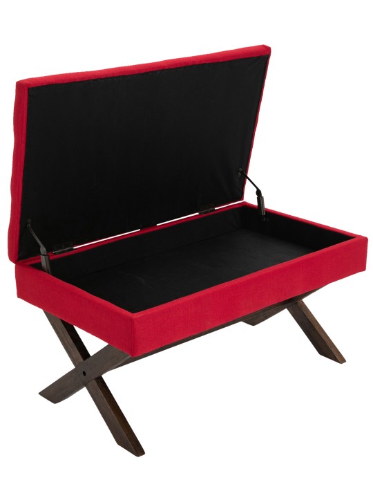 Bank Namaro stof antiek, rood Bank Namaro stof antiek, rood