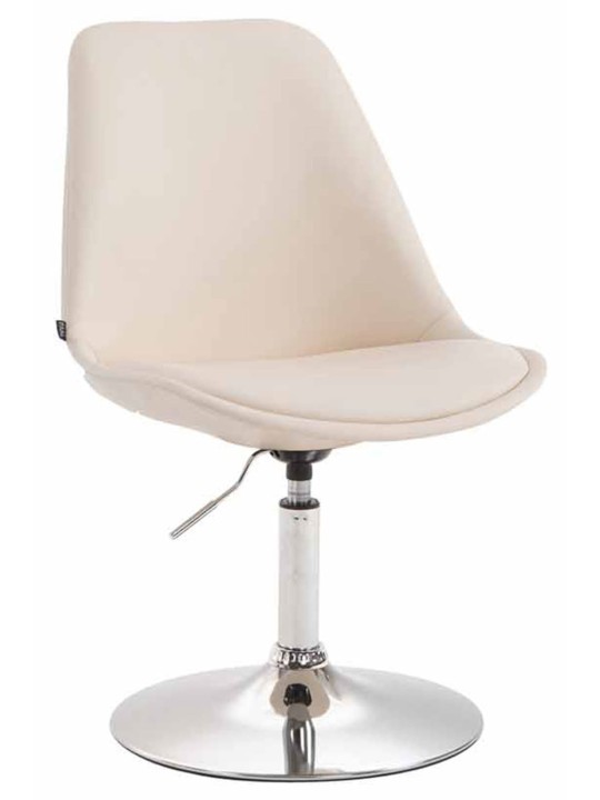 Set van 4 eetkamerstoelen Maverick C kunstleer, crème