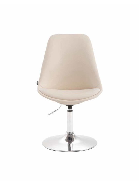 Set van 4 eetkamerstoelen Maverick C kunstleer, crème