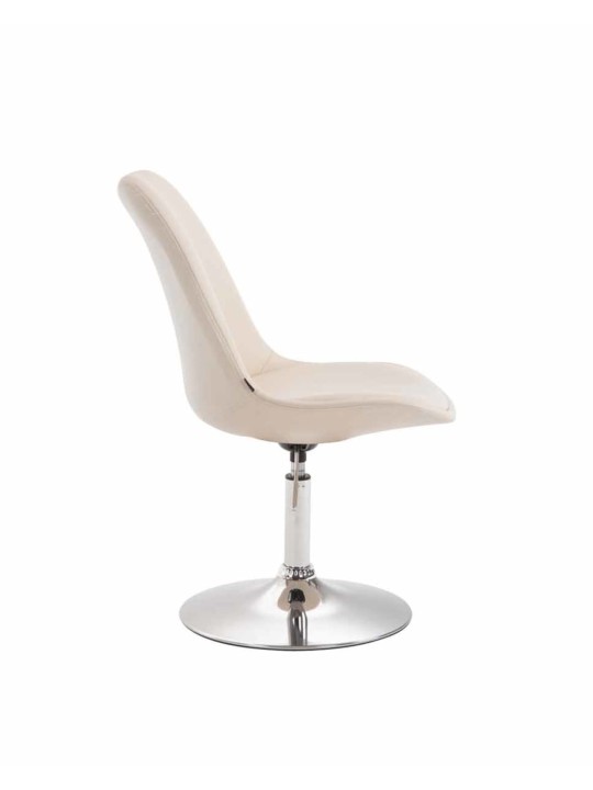 Set van 4 eetkamerstoelen Maverick C kunstleer, crème