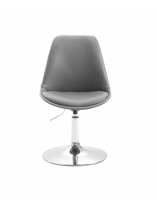 Set van 4 eetkamerstoelen Maverick C kunstleer, grijs