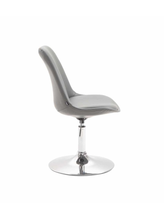 Set van 4 eetkamerstoelen Maverick C kunstleer, grijs
