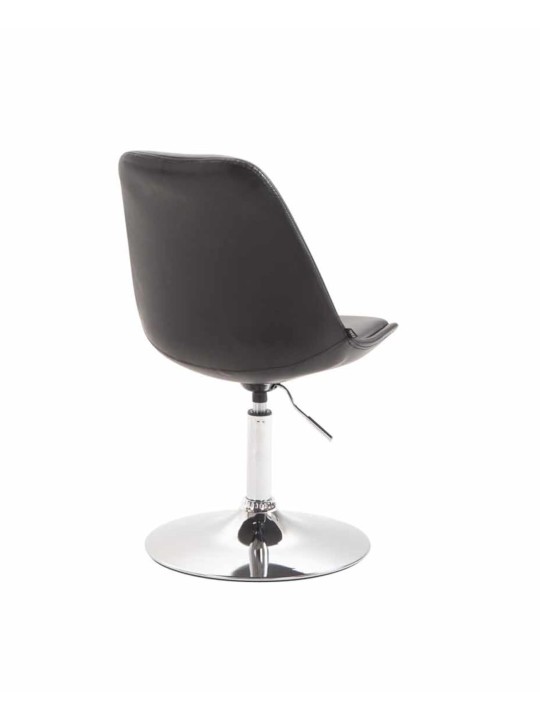 Set van 4 eetkamerstoelen Maverick C kunstleer, zwart