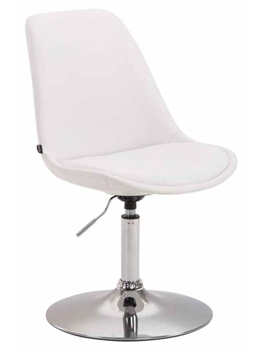 Set van 4 eetkamerstoelen Maverick C kunstleer, wit
