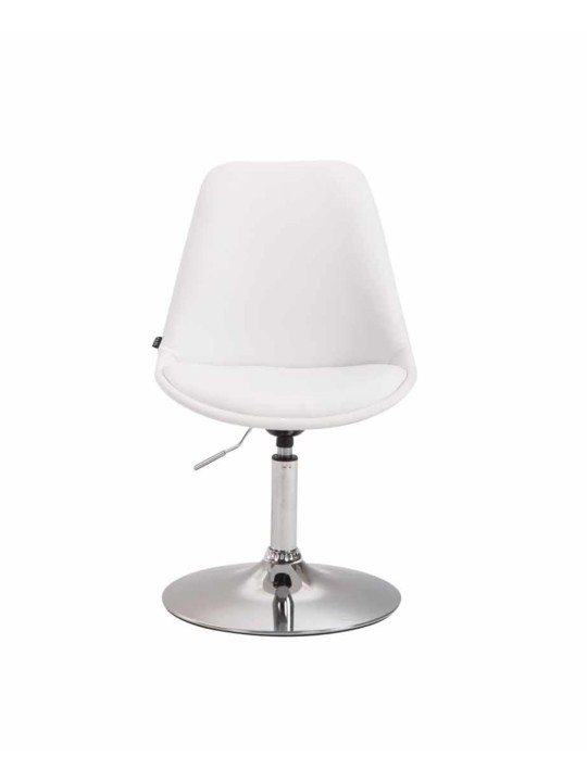 Set van 4 eetkamerstoelen Maverick C kunstleer, wit