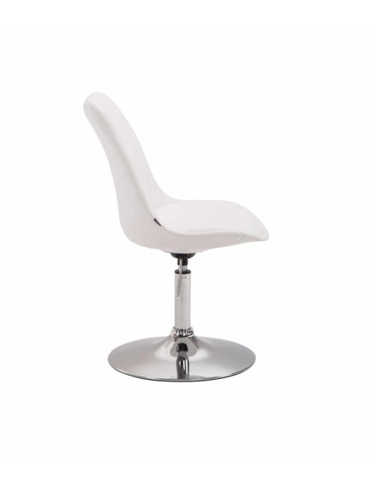 Set van 4 eetkamerstoelen Maverick C kunstleer, wit