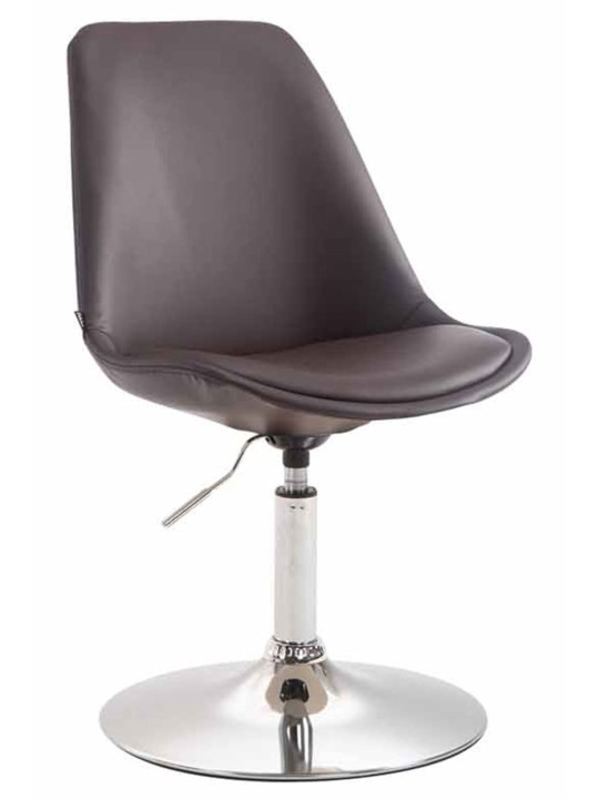 Set van 4 eetkamerstoelen Maverick C kunstleer, bruin
