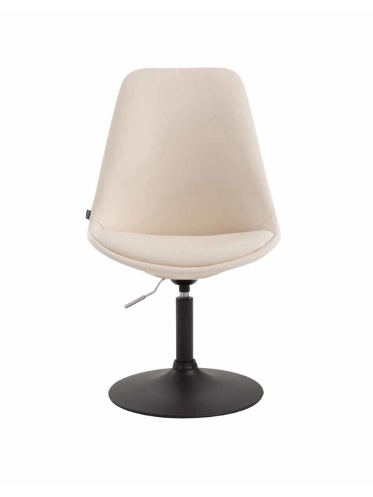 Set van 4 eetkamerstoelen Maverick B kunstleer, crème
