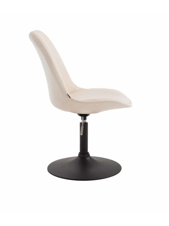 Set van 4 eetkamerstoelen Maverick B kunstleer, crème