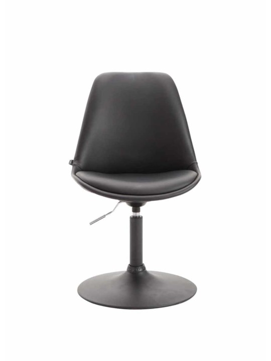 Set van 4 eetkamerstoelen Maverick B kunstleer, zwart