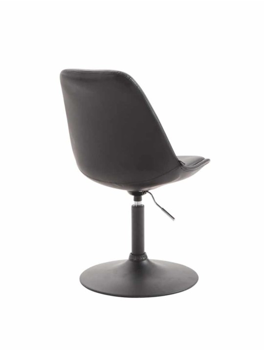 Set van 4 eetkamerstoelen Maverick B kunstleer, zwart
