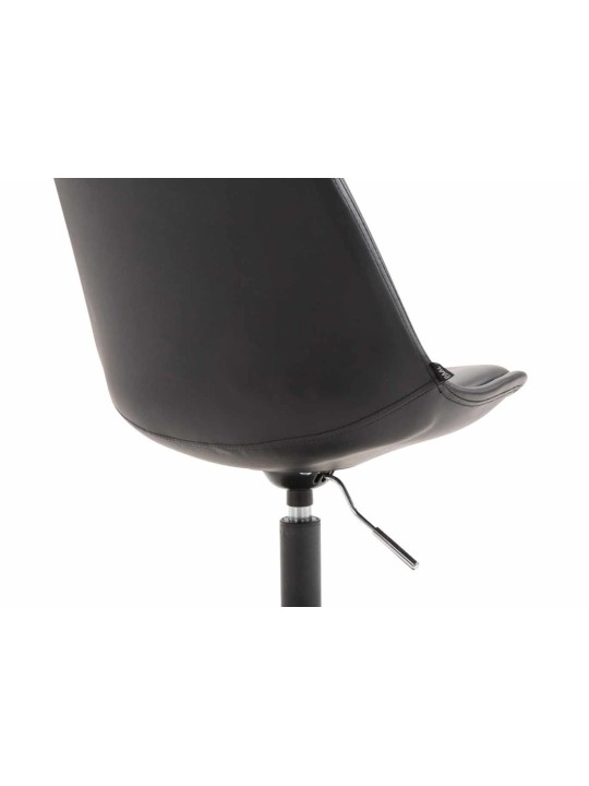 Set van 4 eetkamerstoelen Maverick B kunstleer, zwart