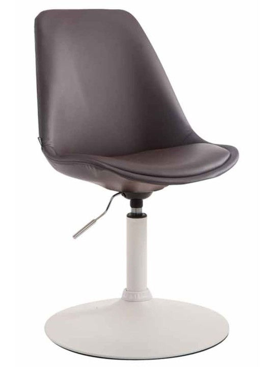 Set van 4 eetkamerstoelen Maverick W kunstleer, bruin