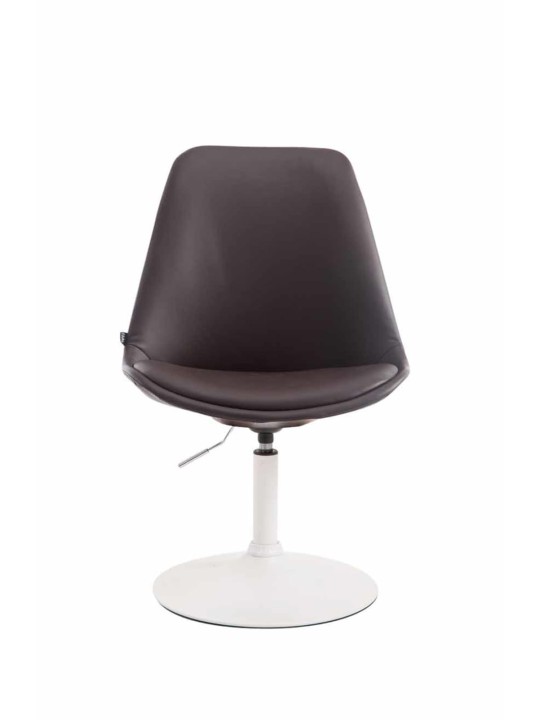 Set van 4 eetkamerstoelen Maverick W kunstleer, bruin
