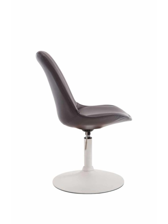 Set van 4 eetkamerstoelen Maverick W kunstleer, bruin
