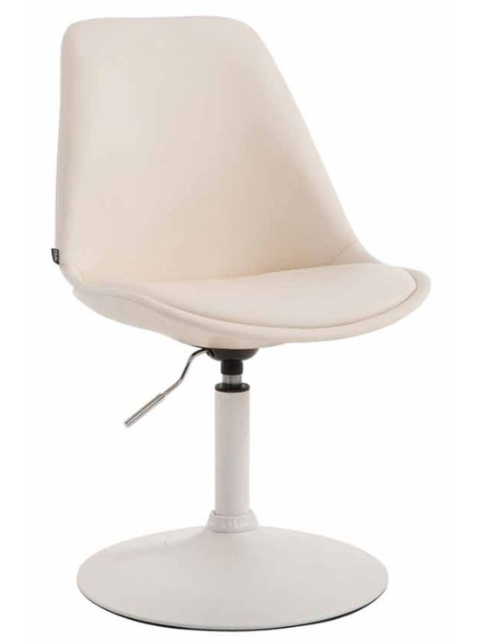 Set van 4 eetkamerstoelen Maverick W kunstleer, crème