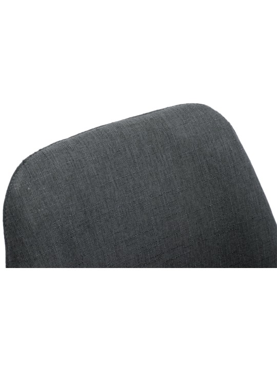 Set van 4 stoelen Toulouse stof Natura rond, donkergrijs