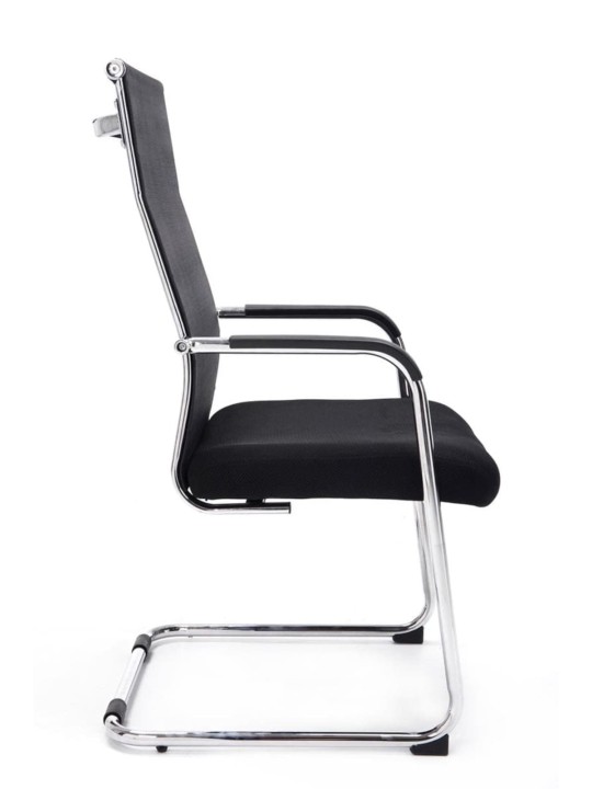 Set van 2 bezoekersstoelen Brenda, zwart