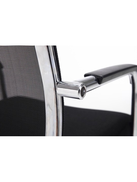 Set van 2 bezoekersstoelen Brenda, zwart