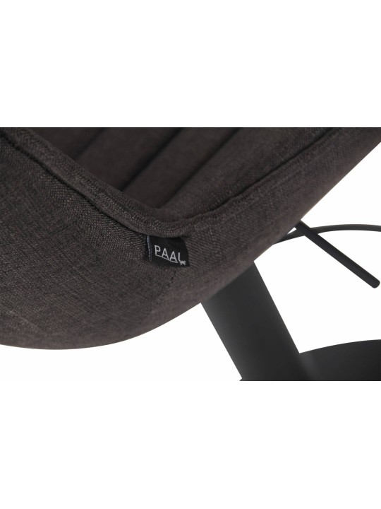 Set van 2 barkrukken Lentini stof, donkergrijs