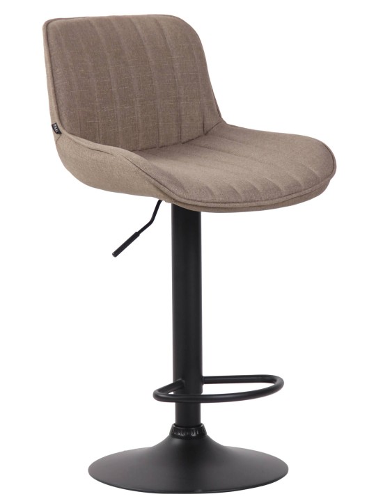 Set van 2 barkrukken Lentini stof, taupe