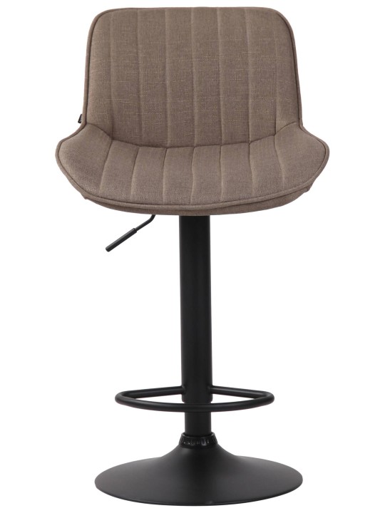 Set van 2 barkrukken Lentini stof, taupe