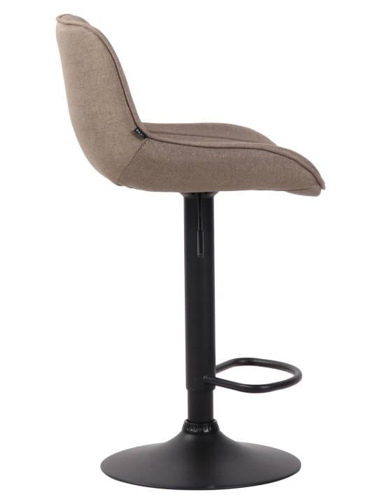 Set van 2 barkrukken Lentini stof, taupe