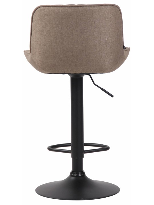 Set van 2 barkrukken Lentini stof, taupe