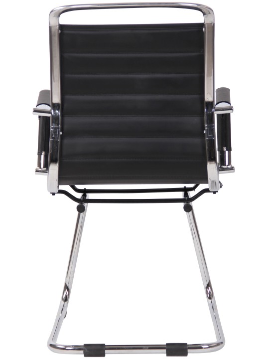 Set van 2 bezoekersstoelen Balve kunstleer, zwart