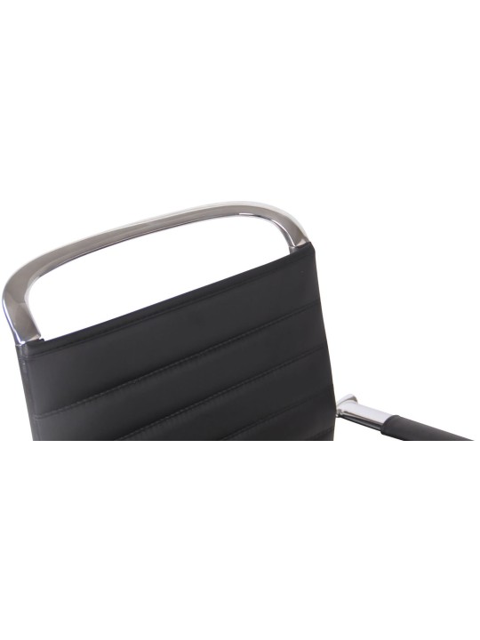 Set van 2 bezoekersstoelen Balve kunstleer, zwart