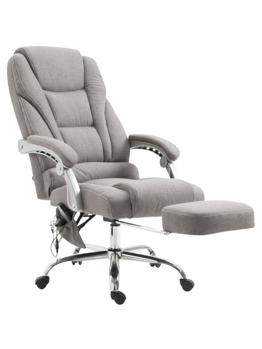 Bureaustoel Pacific stof met massagefunctie, grijs