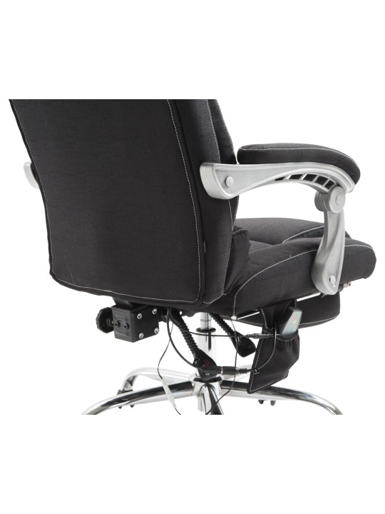 Bureaustoel Pacific stof met massagefunctie, zwart