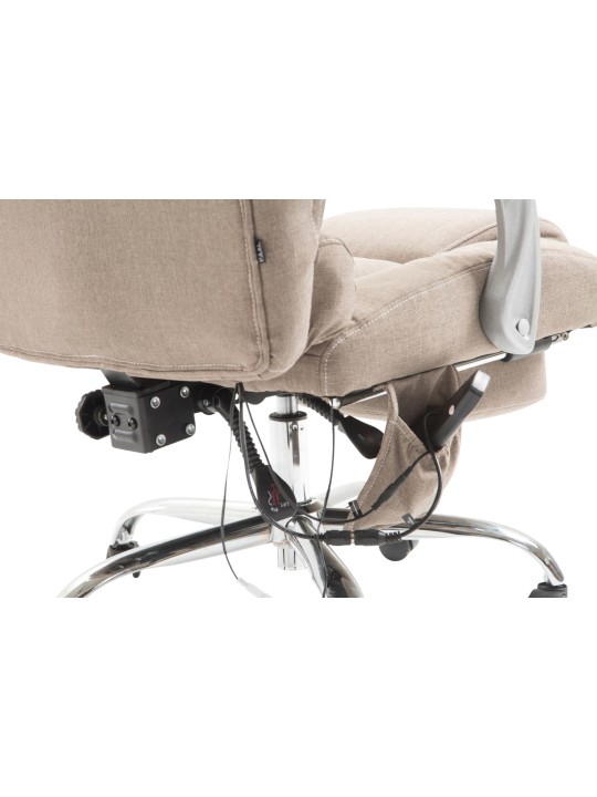 Bureaustoel Pacific stof met massagefunctie, taupe