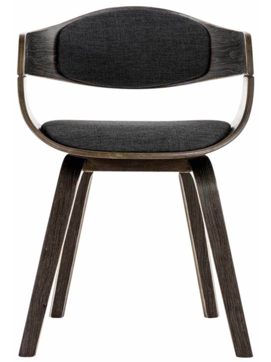 Set van 2 stoelen Kingston stof, grijs/donkergrijs