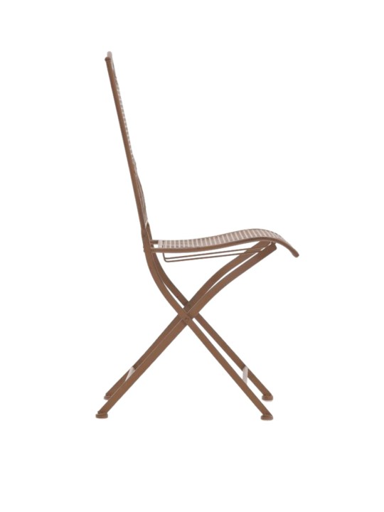 Set van 2 tuinstoelen Kiran, antiek bruin