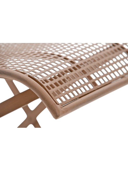 Set van 2 tuinstoelen Kiran, antiek bruin