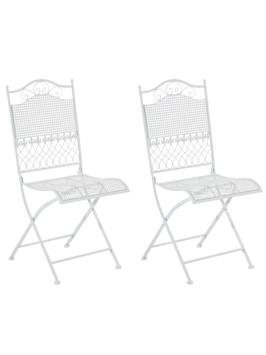Set van 2 tuinstoelen Kiran, wit Set van 2 tuinstoelen Kiran, wit