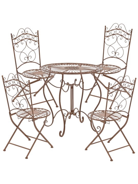 Set van 2 stoelen Indra, antiek bruin Set van 2 stoelen Indra, antiek bruin